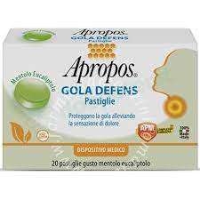 APROPOS GOLA DEFENS PRO 20 PASTIGLIE MENTOLO EUCALIPTO - Farmastop