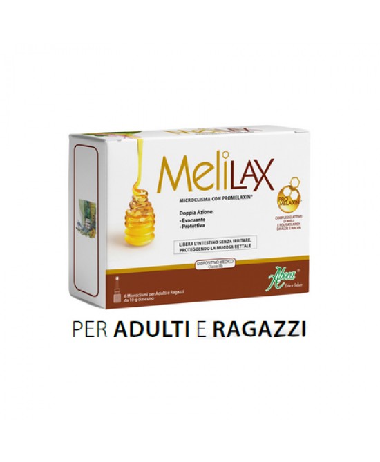 MELILAX ADULTI MICROCLISMI 6 PEZZI 10 G - Farmastop