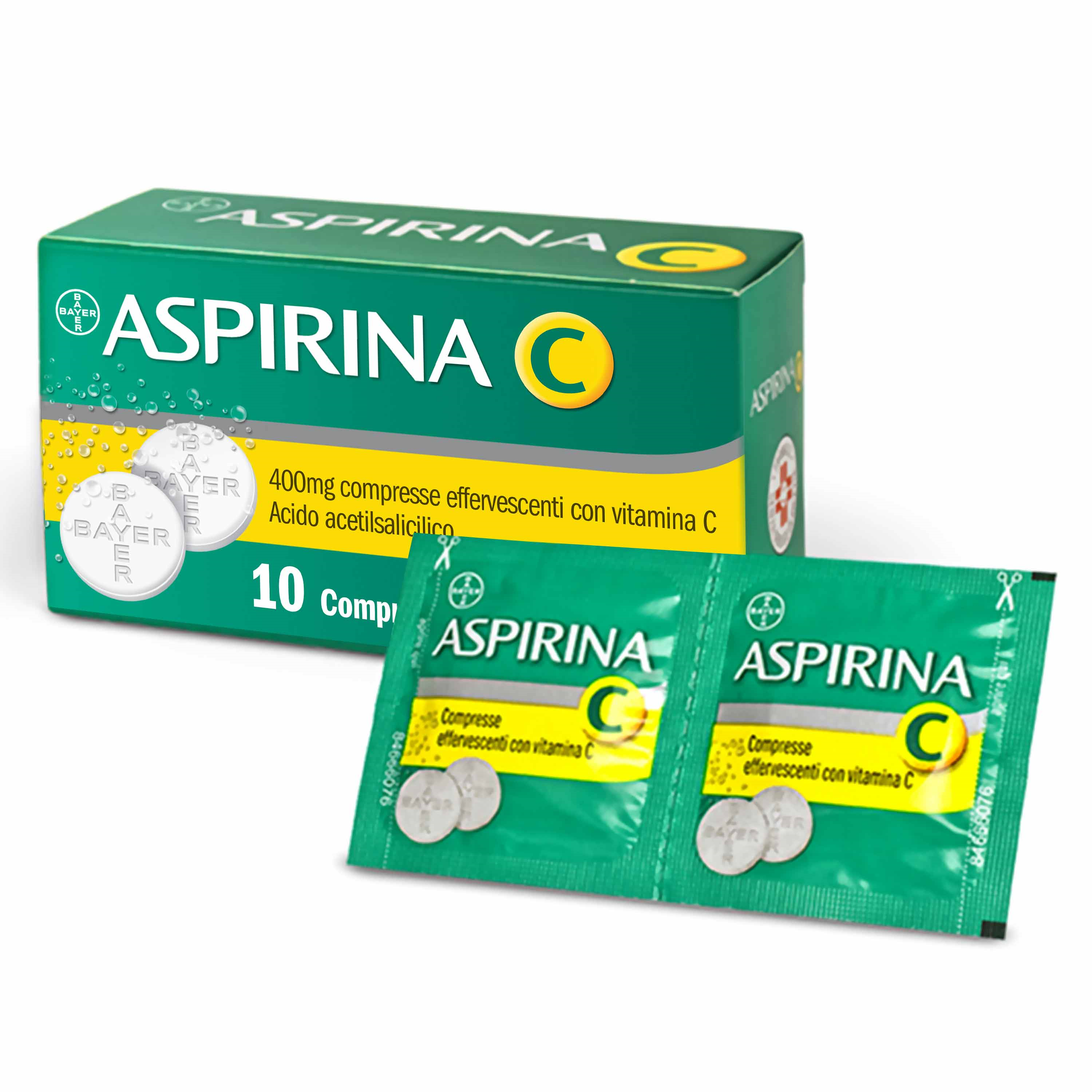 ASPIRINA C*10CPR EFF 400+240MG - Farmastop