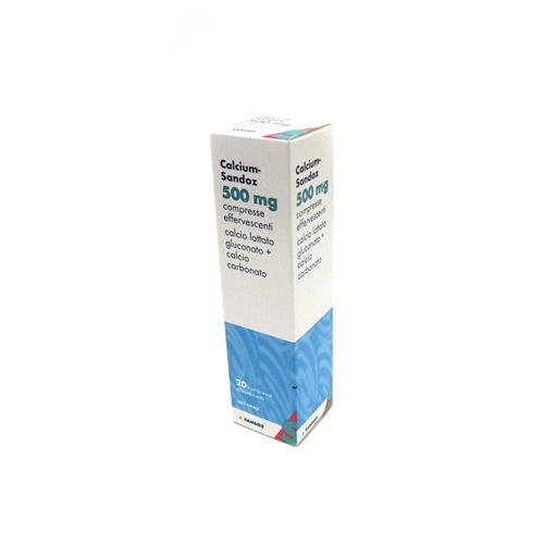 CALCIUM SANDOZ*20CPR EFF 500MG - Farmastop