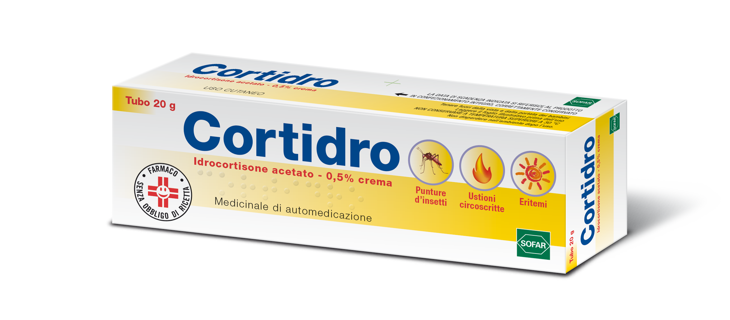 CORTIDRO*CREMA 20G 0,5% - Farmastop