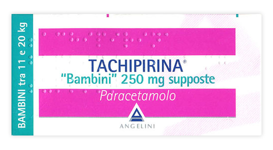 TACHIPIRINA*BB 10SUPP 250MG - Farmastop