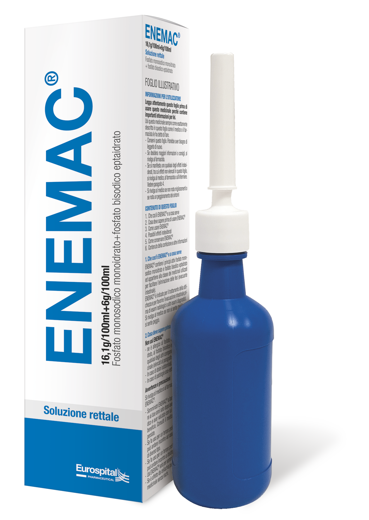 ENEMAC*FL 130ML 16,1+6/100ML - Farmastop