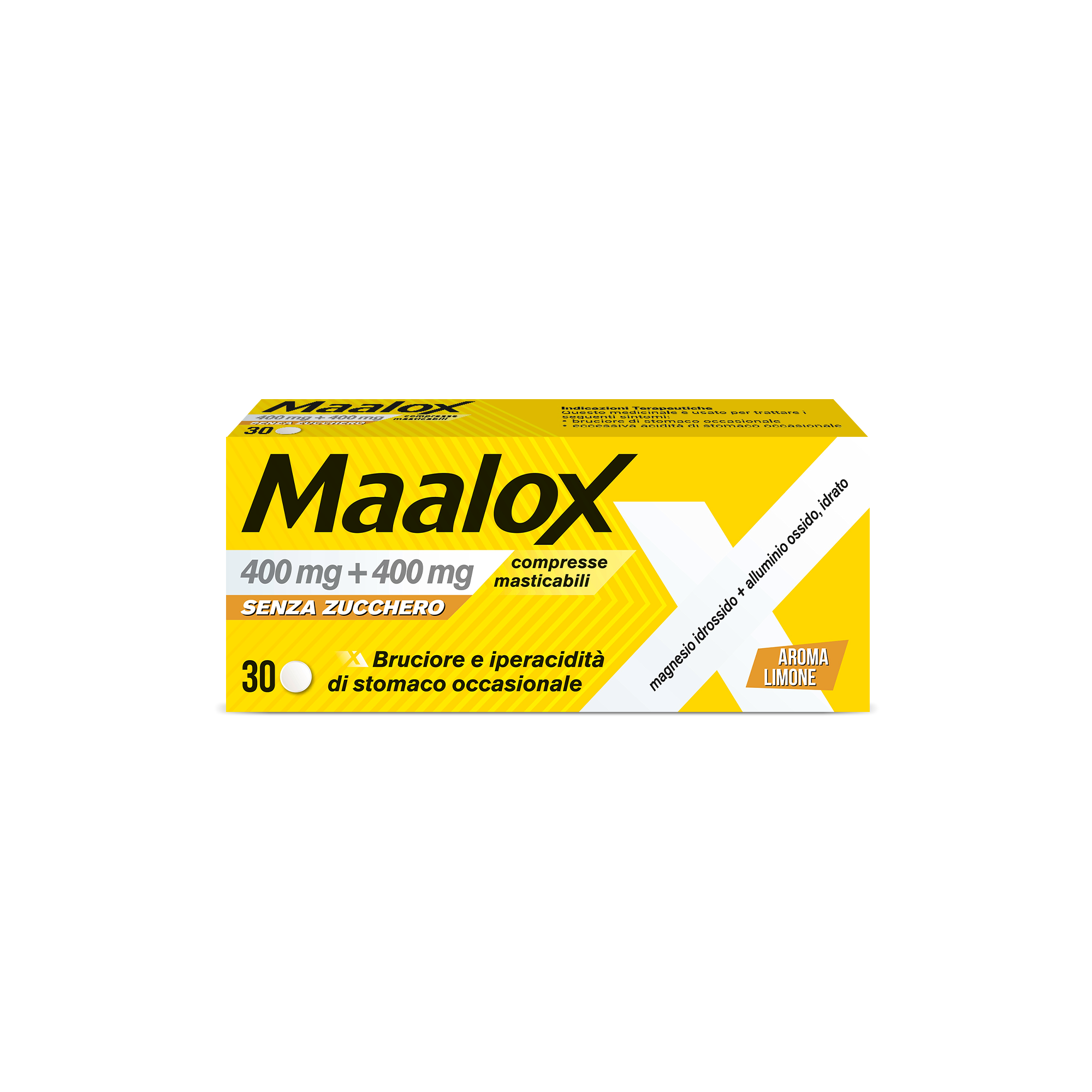 MAALOX*S/Z 30CPR LIMO400+400MG - Farmastop
