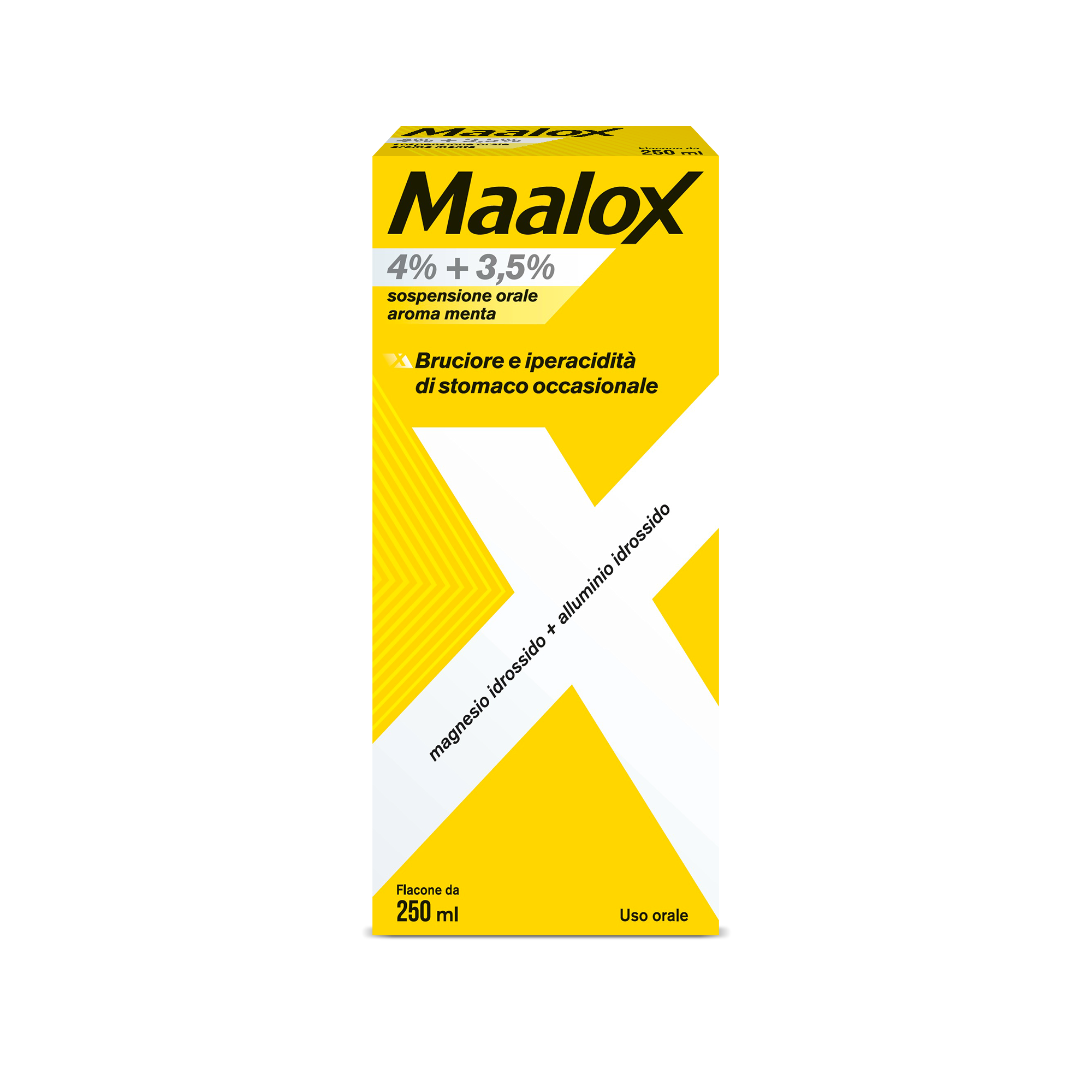 MAALOX*OS SOSP 250ML 4+3,5% ME - Farmastop