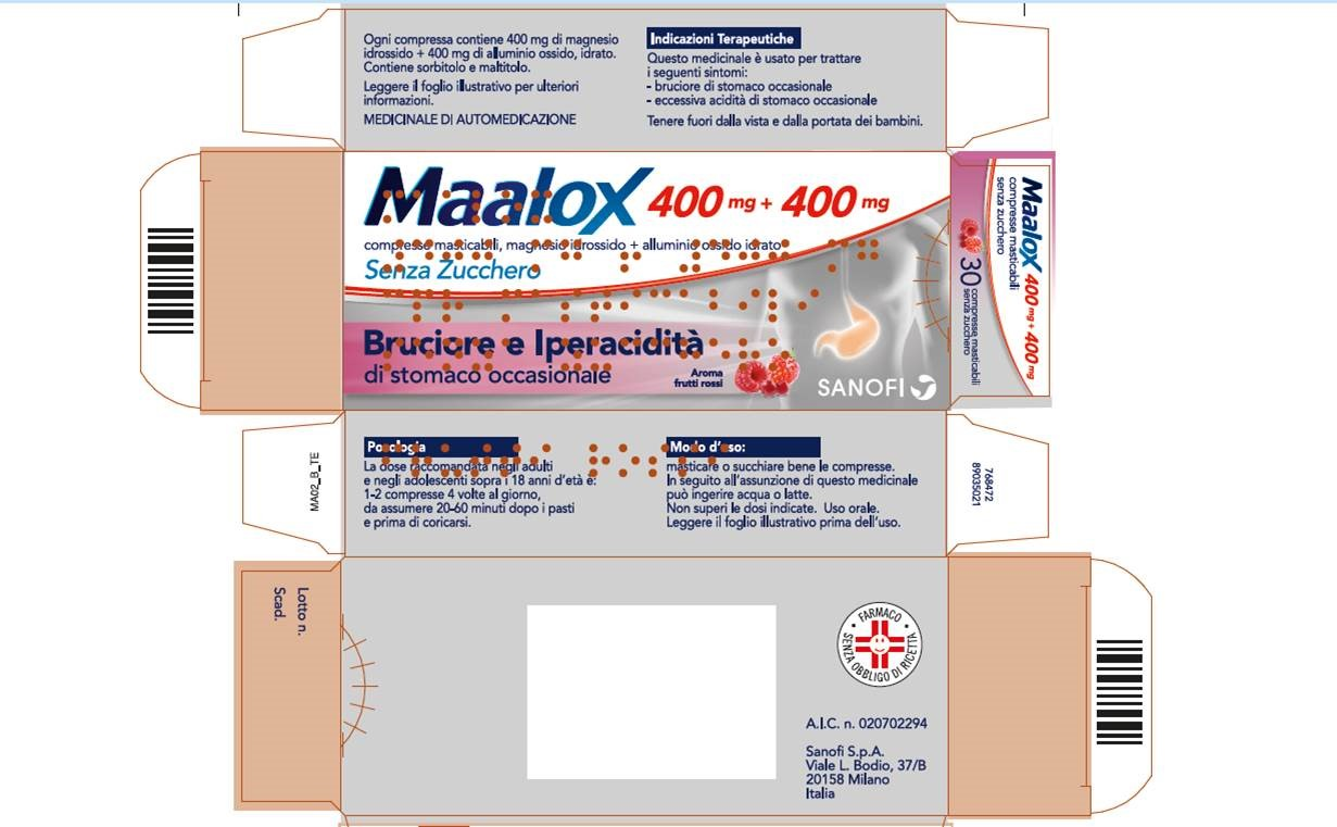 MAALOX*S/Z 30CPR MAST400+400MG - Farmastop