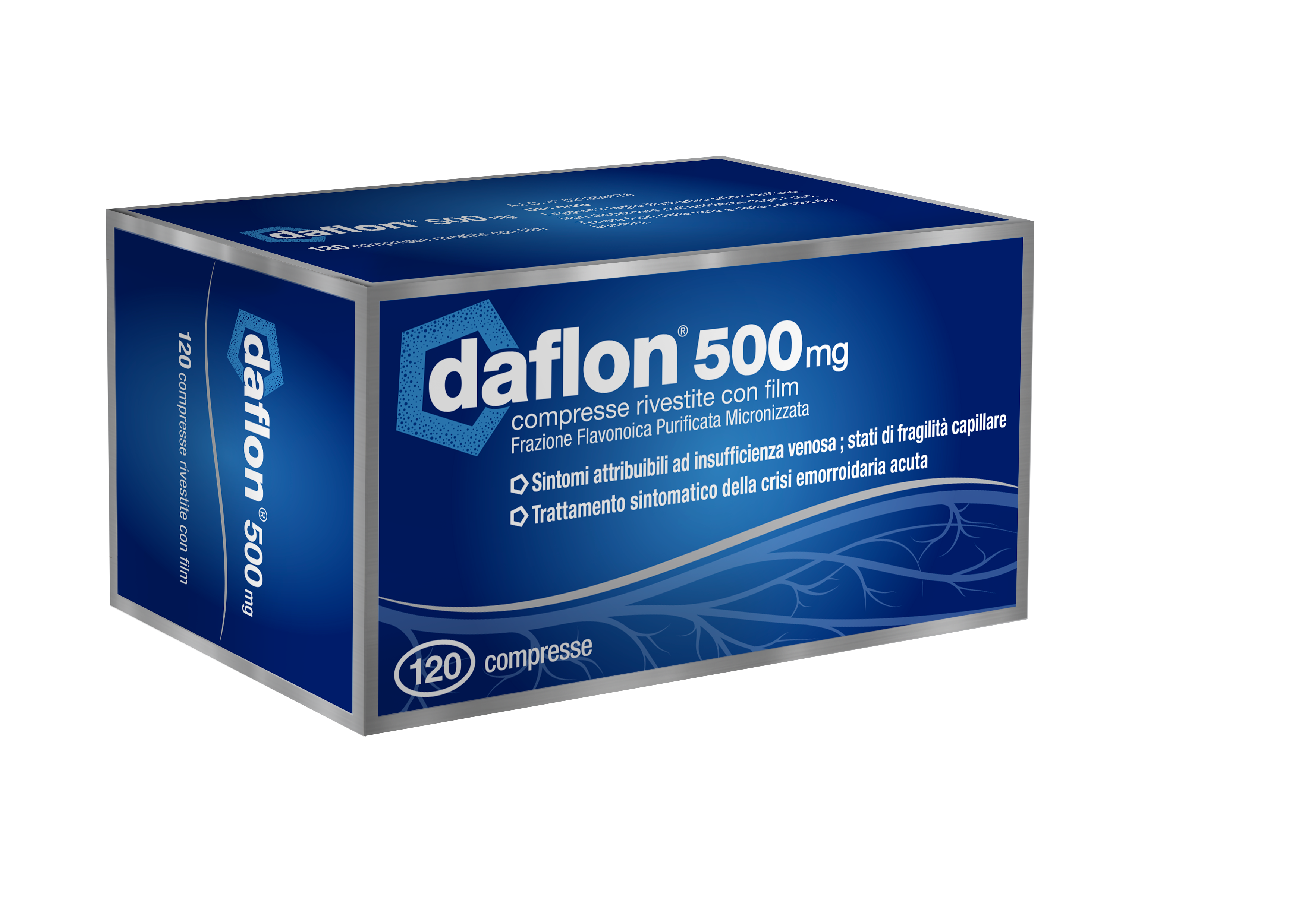 DAFLON*120CPR RIV 500MG - Farmastop