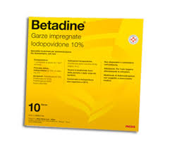 BETADINE*10GARZE IMPREGN 10x10 - Farmastop