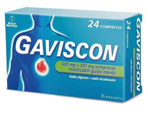 GAVISCON*24CPR MENTA 500+267MG - Farmastop