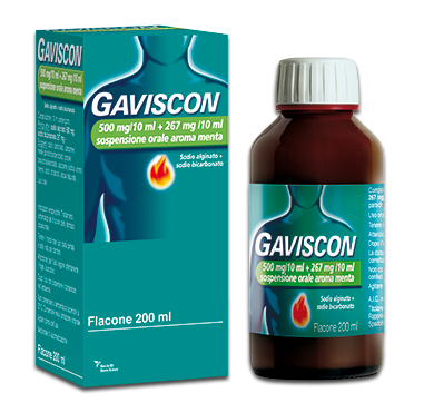 GAVISCON*OS 500+267MG/10ML MEN - Farmastop
