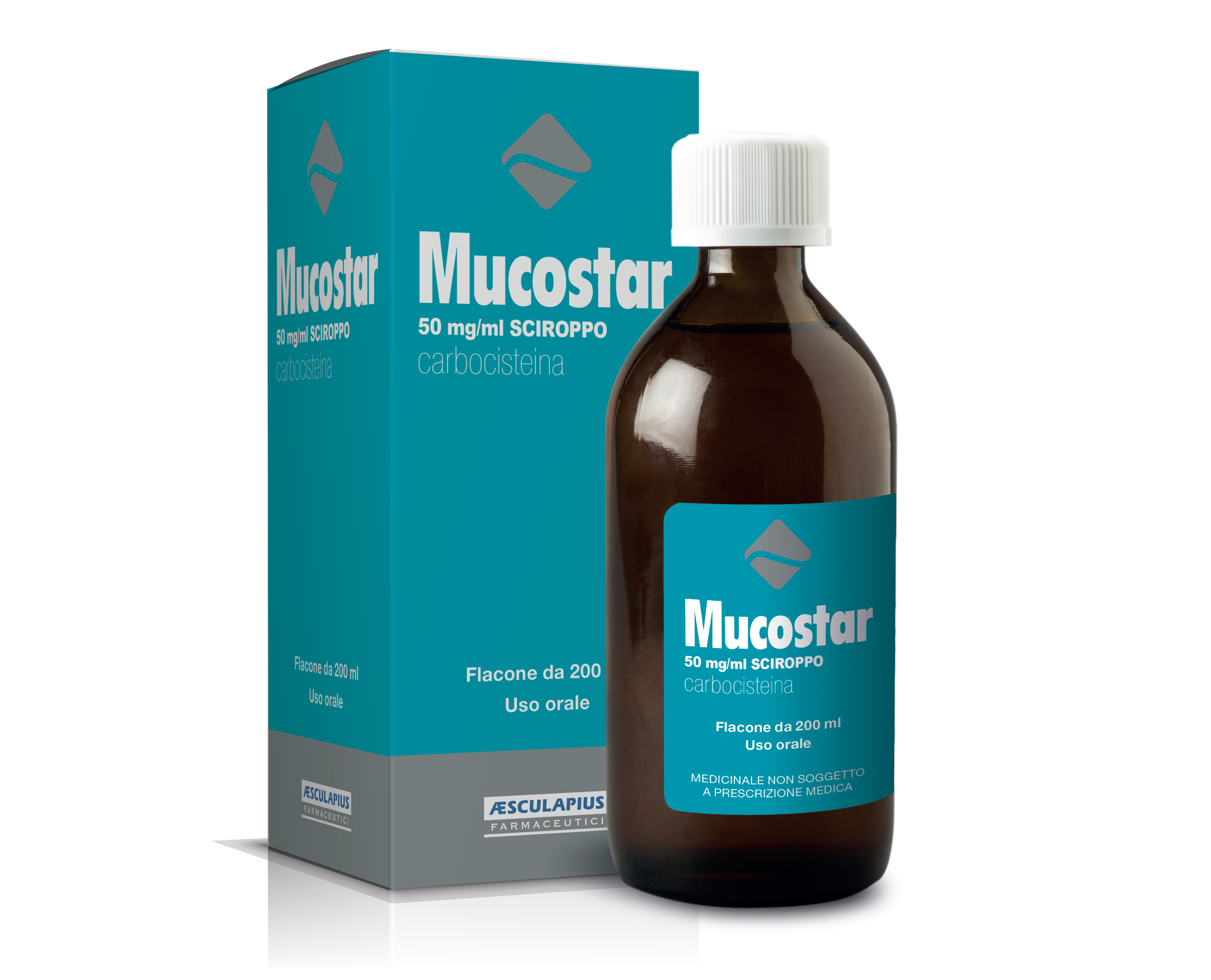 MUCOSTAR*SCIR FL 200ML 50MG/ML - Farmastop
