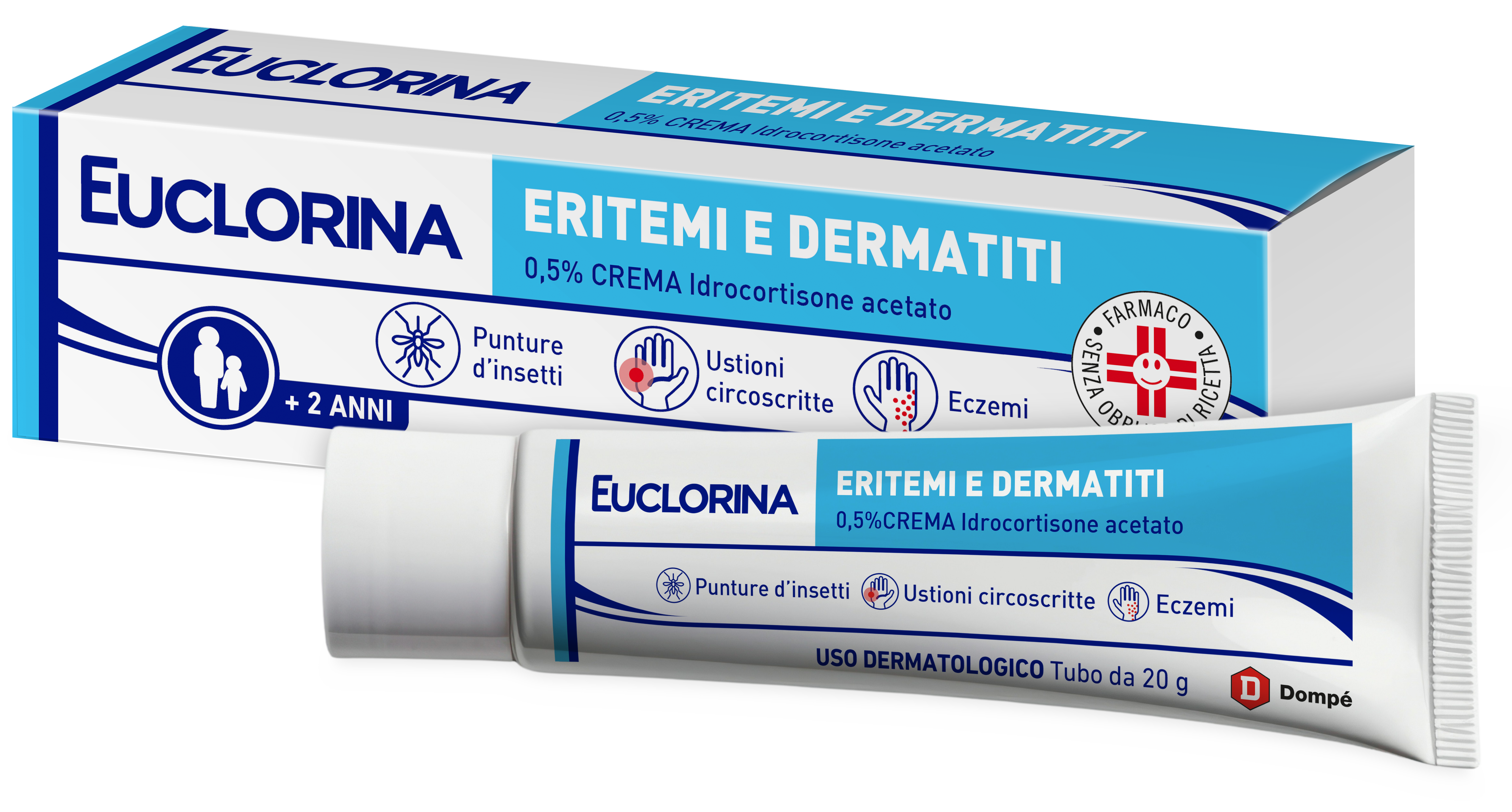 EUCLORINA ERITEMI*CR 20G 0,5% - Farmastop