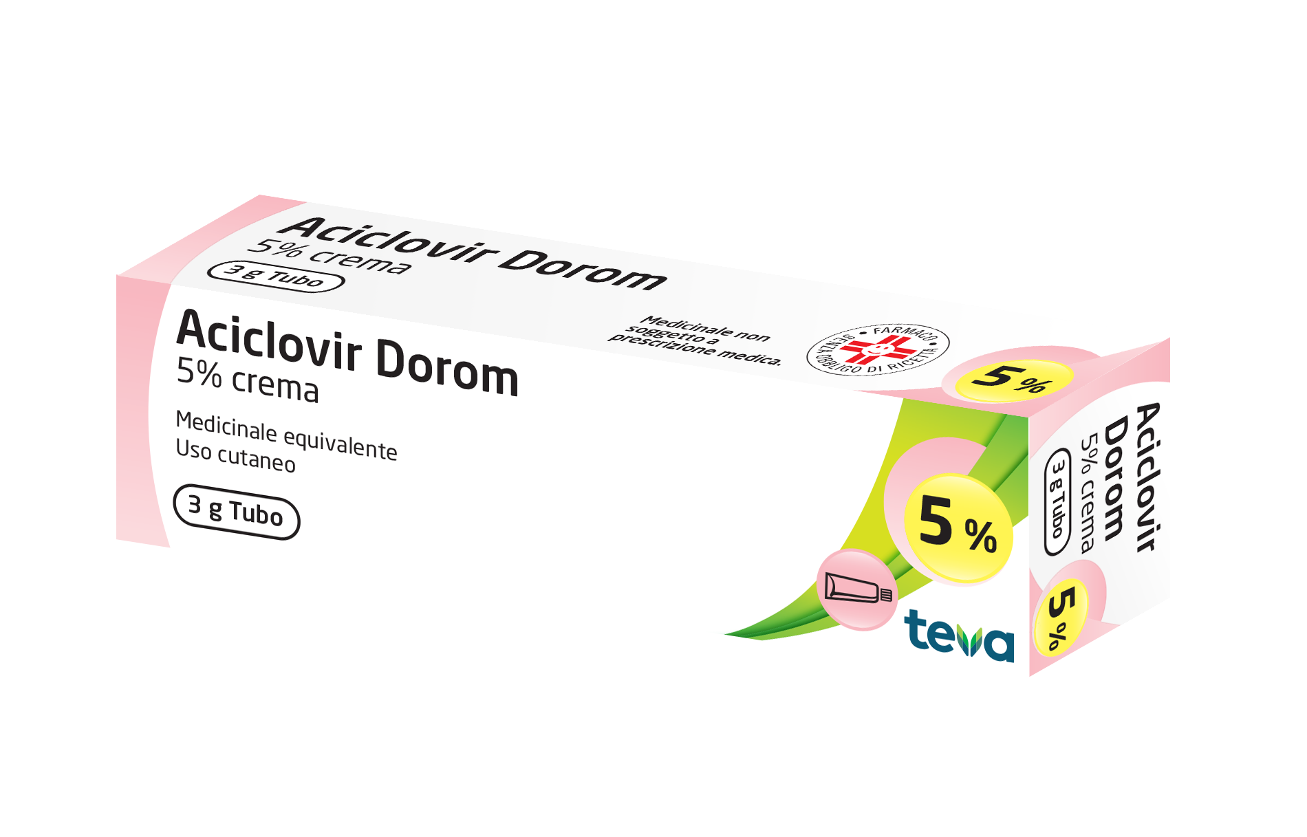 ACICLOVIR DOROM*CREMA 3G 5% - Farmastop
