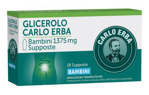 GLICEROLO*BB 18SUPP 1375MG - Farmastop