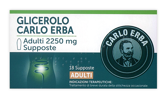 GLICEROLO*AD 18SUPP 2250MG - Farmastop