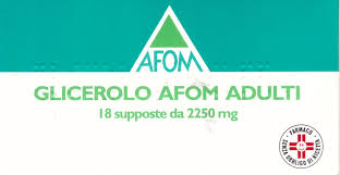 GLICEROLO AFOM*AD 18SUPP2250MG - Farmastop
