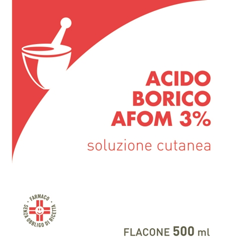ACIDO BORICO AFOM*3% 500ML - Farmastop