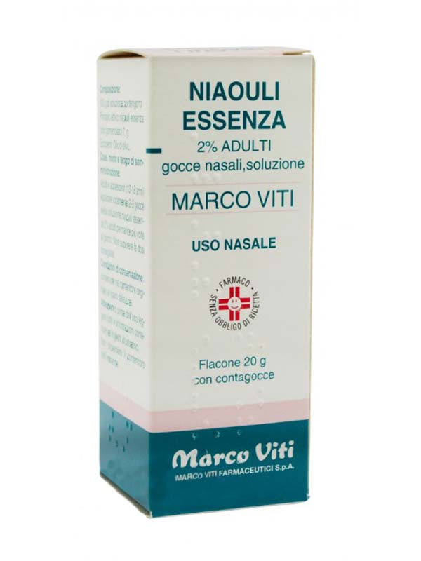 NIAOULI ESSENZA MV*2% GTT 20G - Farmastop