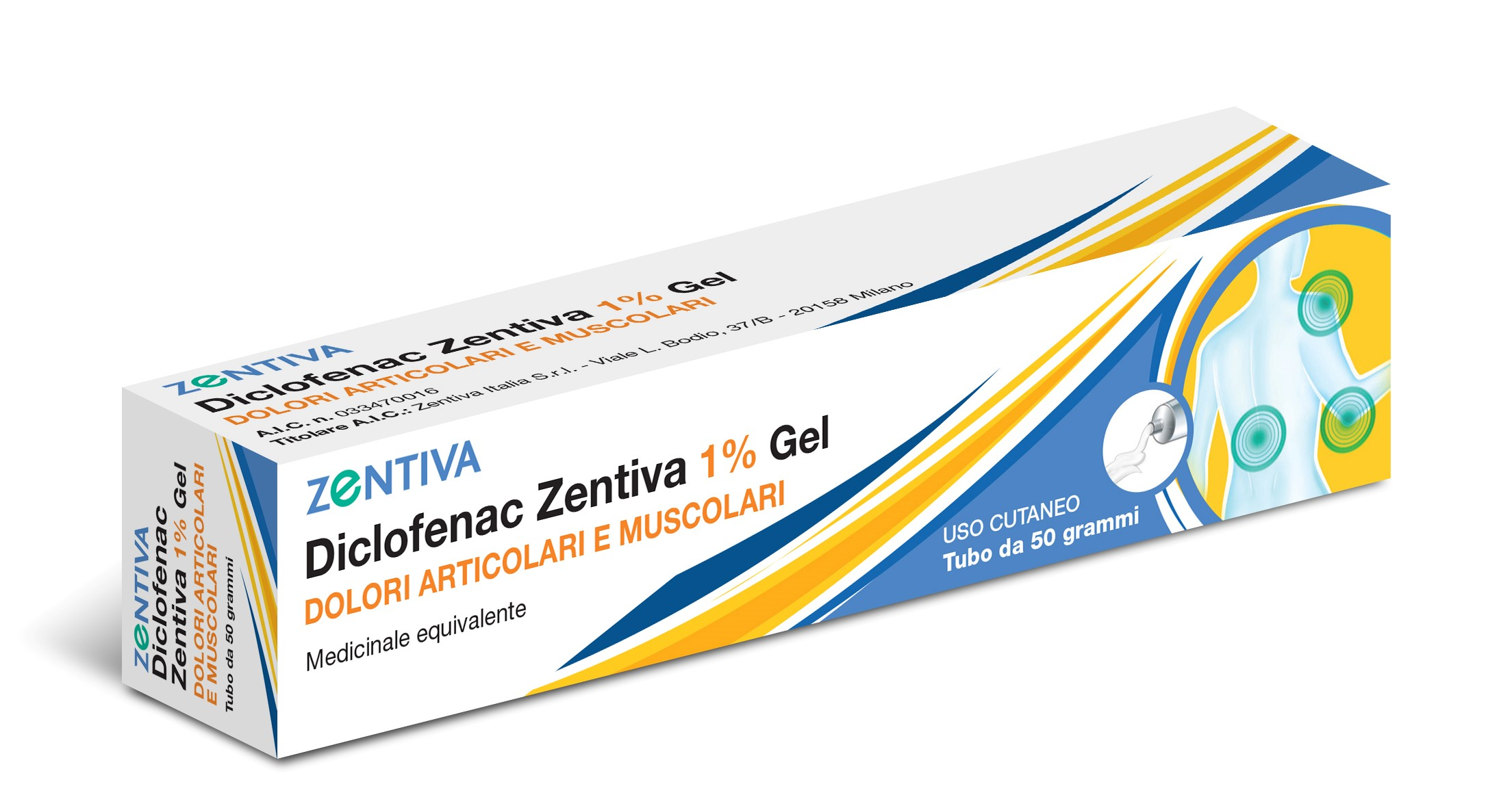 DICLOFENAC ZENTIVA*GEL 50G 1% - Farmastop