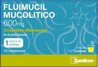FLUIMUCIL MUCOL*10CPR EFF600MG - Farmastop