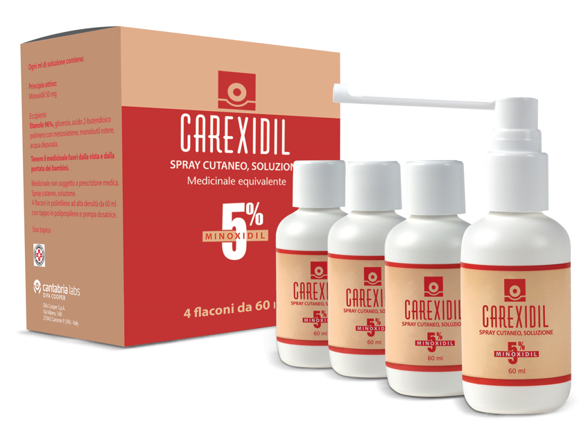 CAREXIDIL*4FL SOLUZ CUT 60ML5% - Farmastop