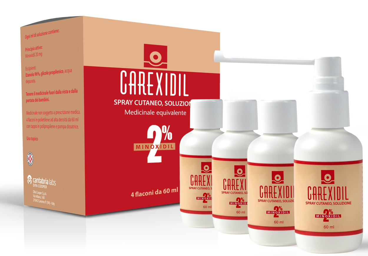 CAREXIDIL*4FL SOLUZ CUT 60ML2% - Farmastop