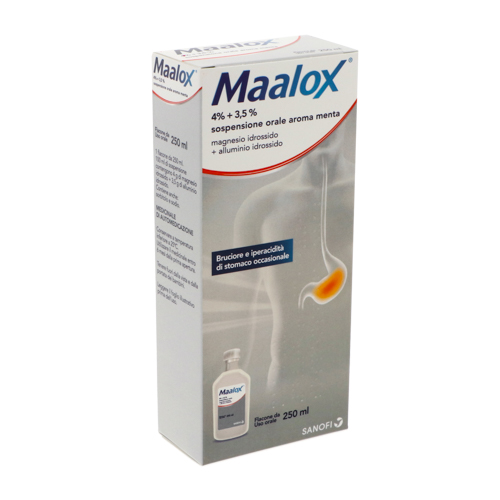 MAALOX*OS SOSP 250ML 4%+3,5% - Farmastop