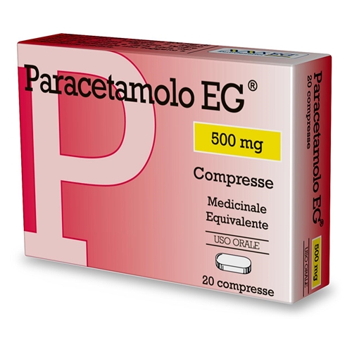 PARACETAMOLO EG*20CPR 500MG - Farmastop