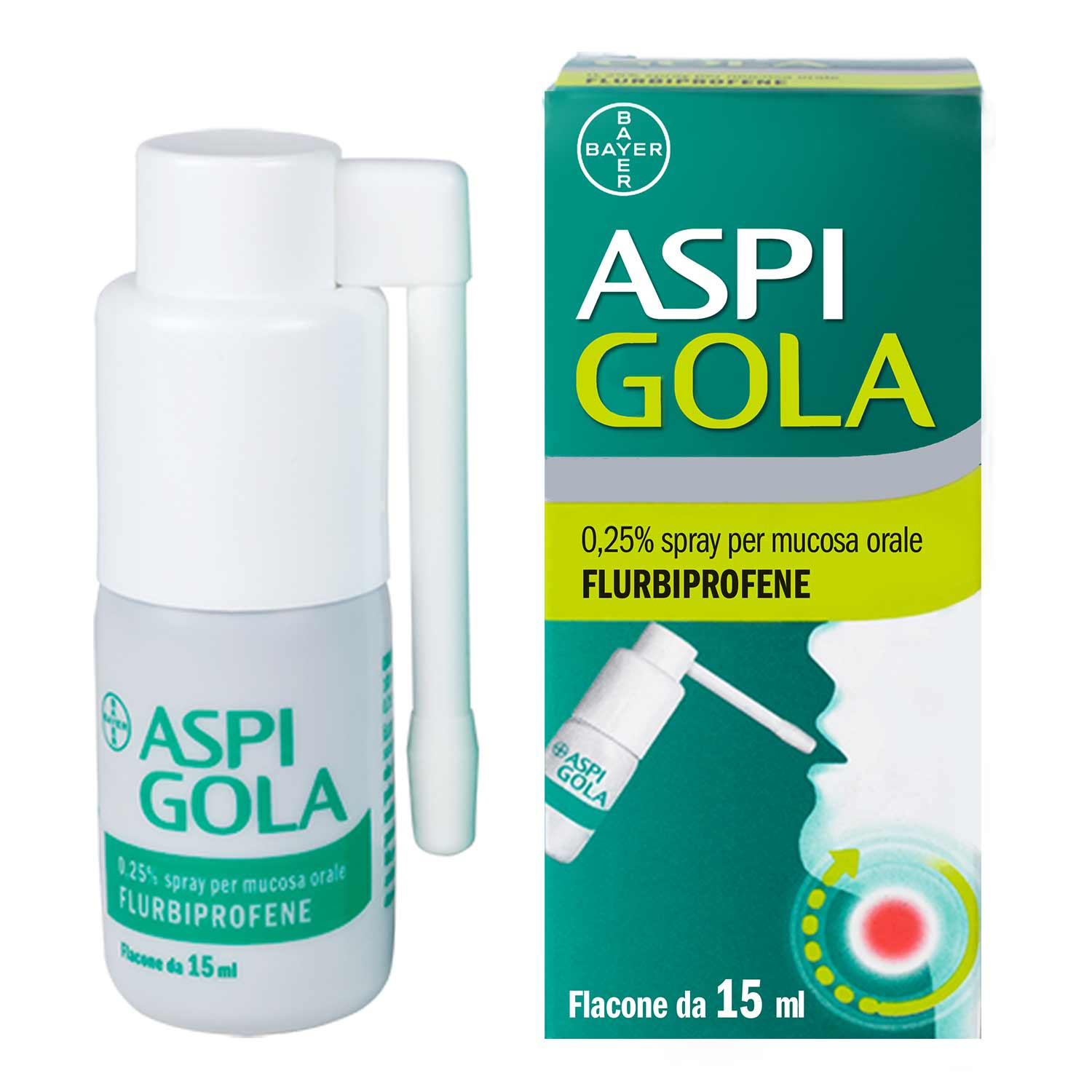 ASPI GOLA*OS SPRAY 15ML 0,25% - Farmastop