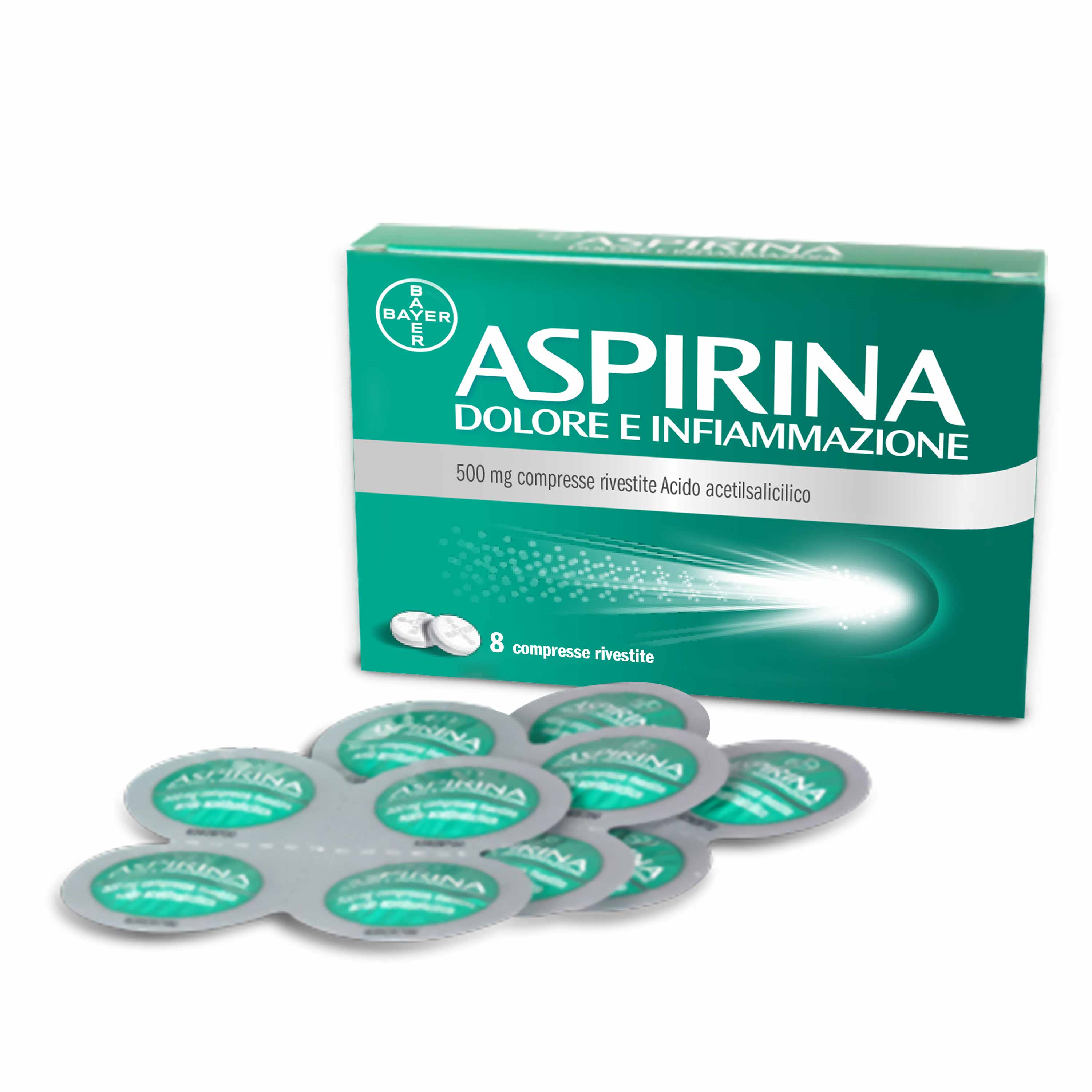 ASPIRINA DOLORE INF*8CPR 500MG - Farmastop