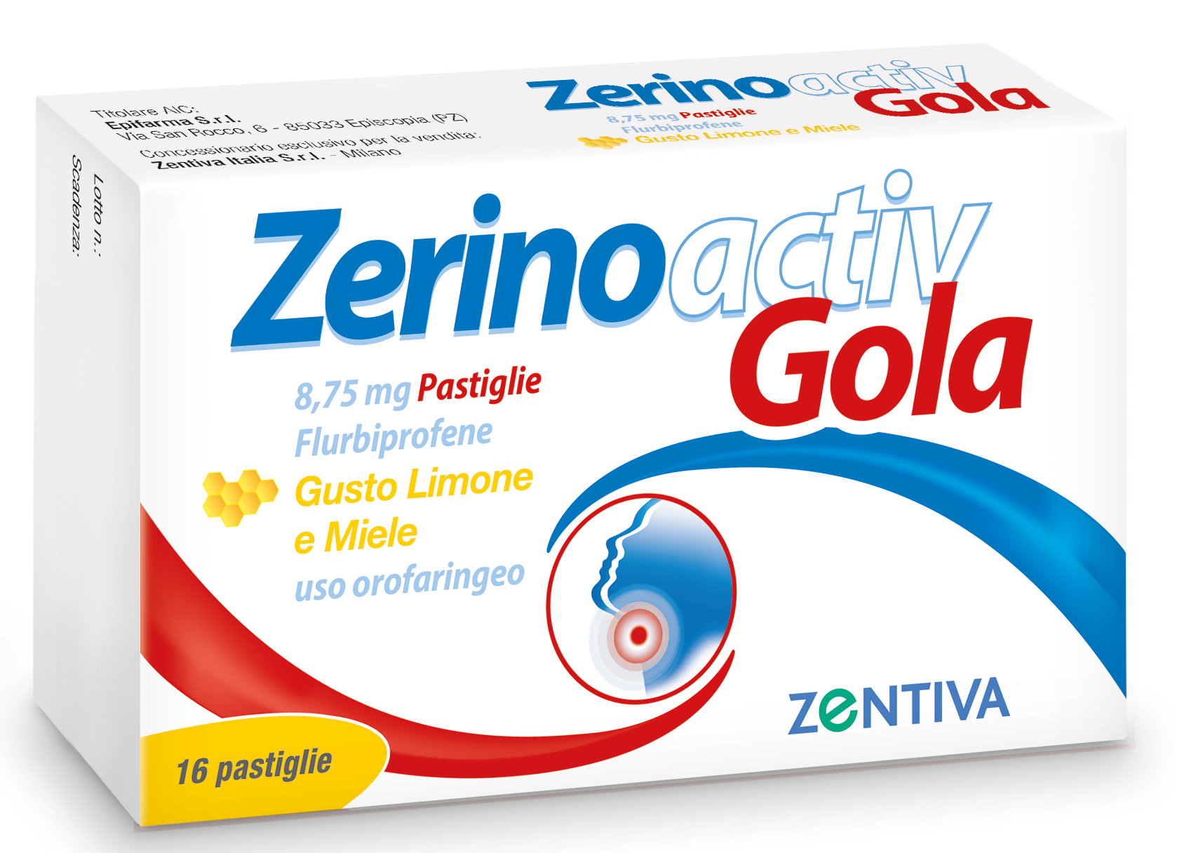 ZERINOACTIV GOLA*16PASTL LIM M - Farmastop