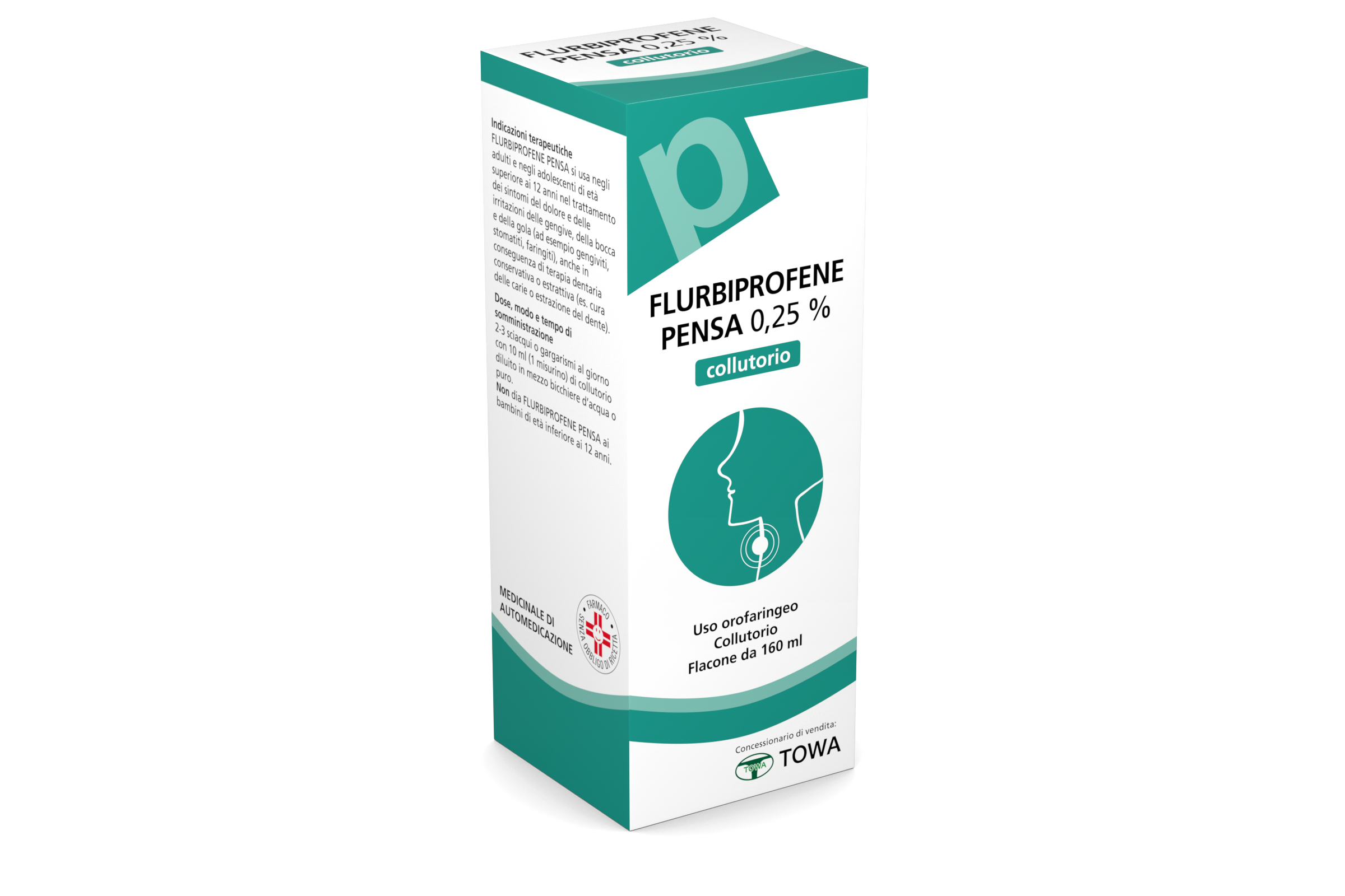 FLURBIPROFENE PE*COLLUT 160ML - Farmastop