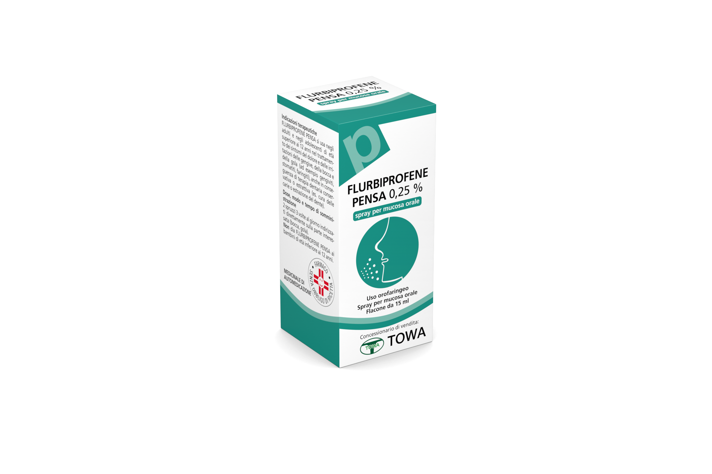 FLURBIPROFENE PE*OS SPRAY 15ML - Farmastop