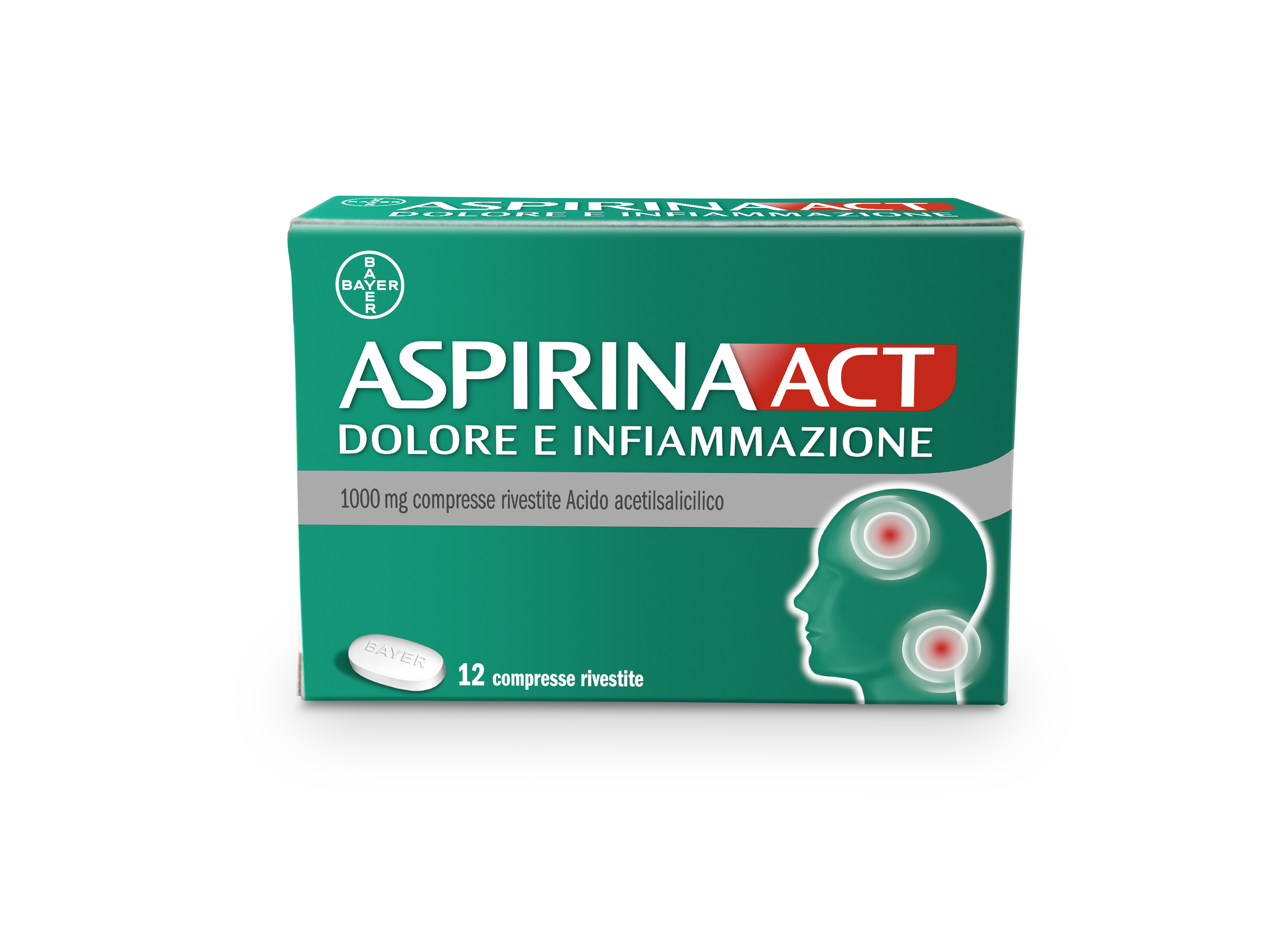 ASPIRINAACT DOL INF*12CPR 1G - Farmastop