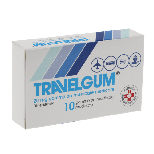 TRAVELGUM*10GOMME MAST 20MG - Farmastop