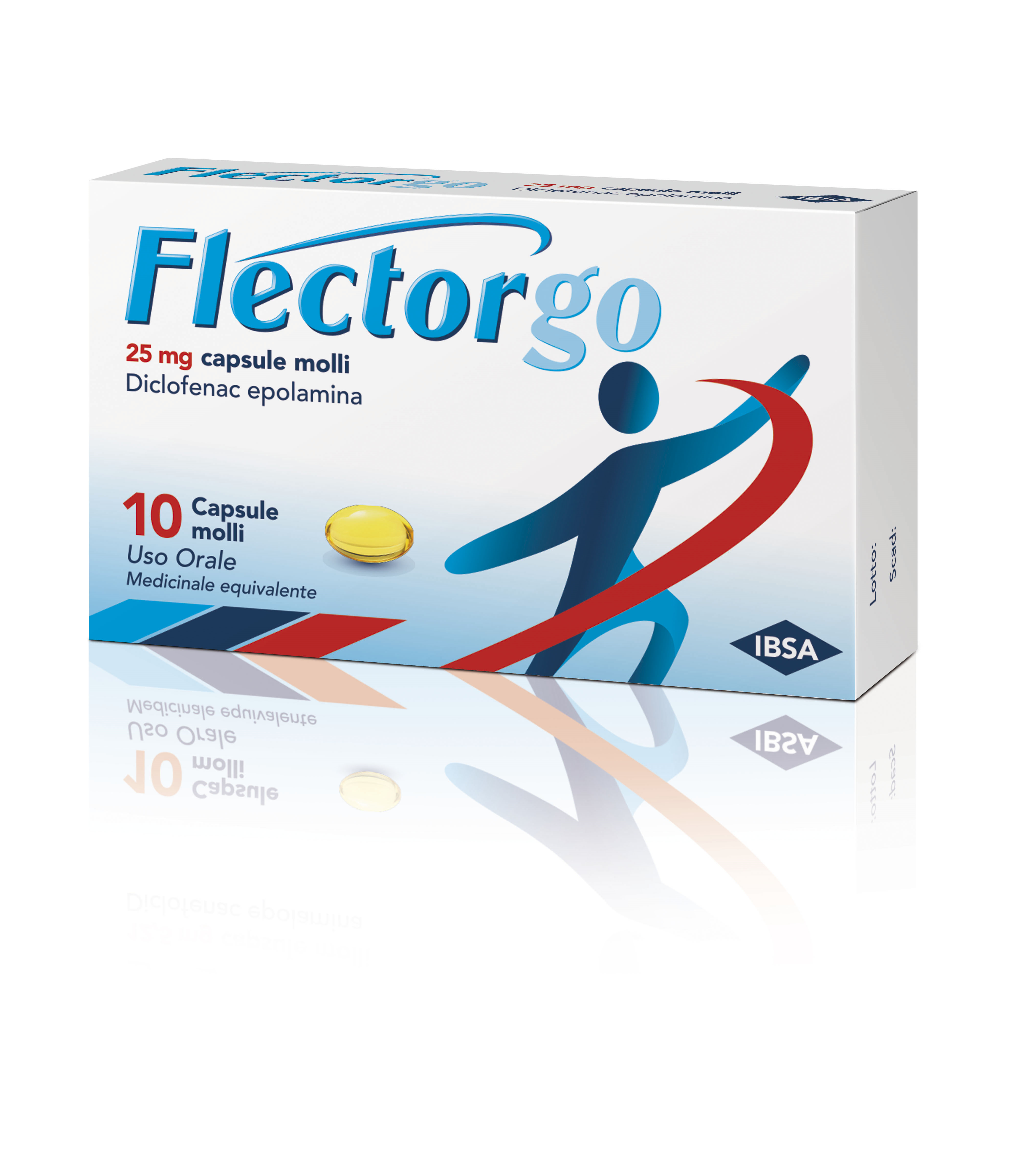 FLECTORGO*10CPS MOLLI 25MG - Farmastop
