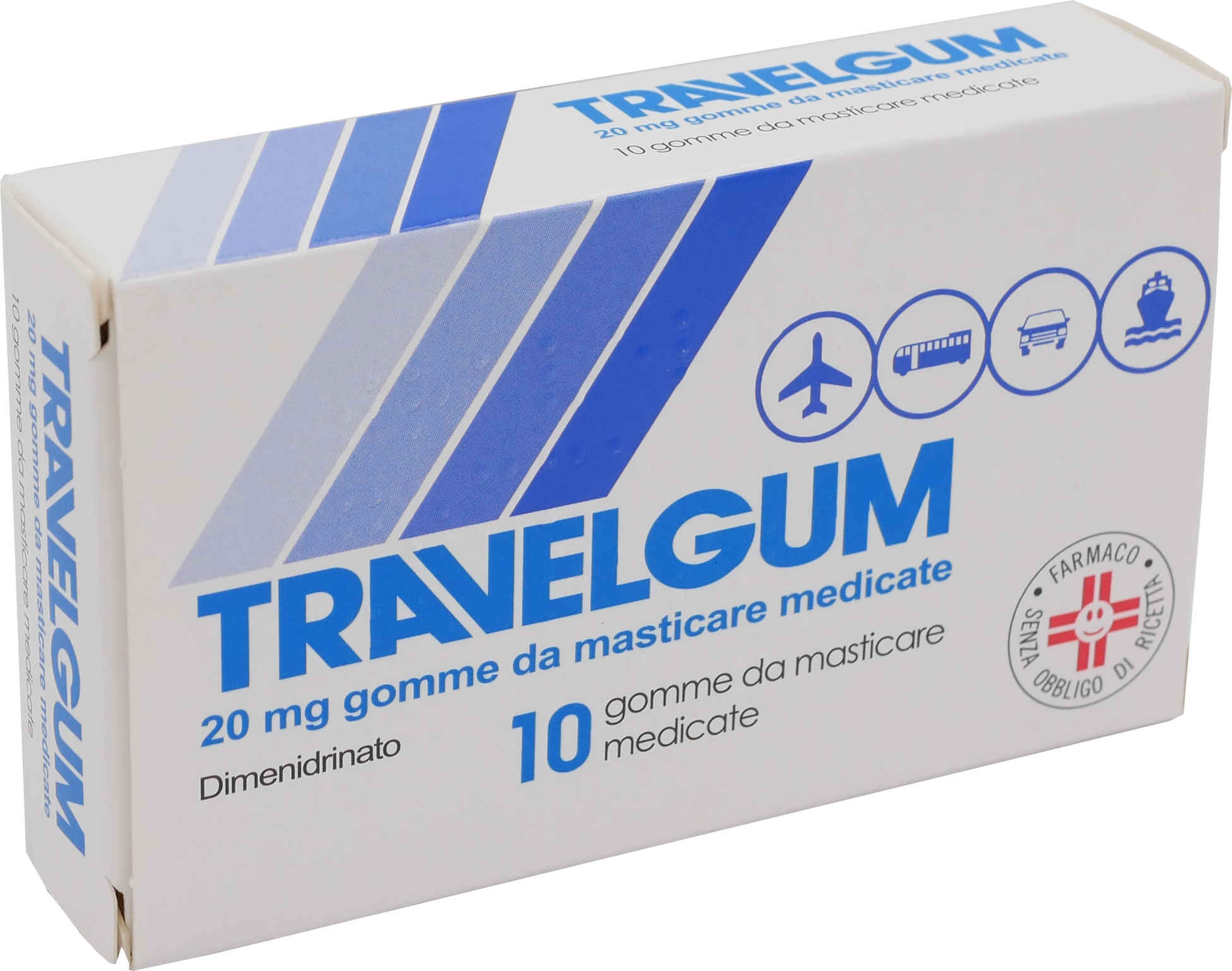 TRAVELGUM*10GOMME MAST 20MG - Farmastop