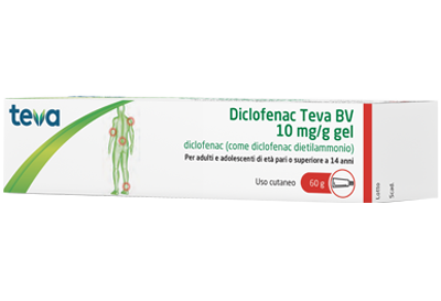 DICLOFENAC TEVA*GEL 60G 10MG/G - Farmastop