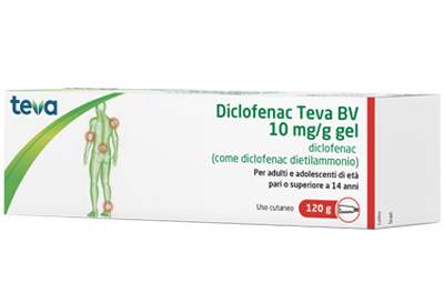 DICLOFENAC TEVA*GEL120G 10MG/G - Farmastop