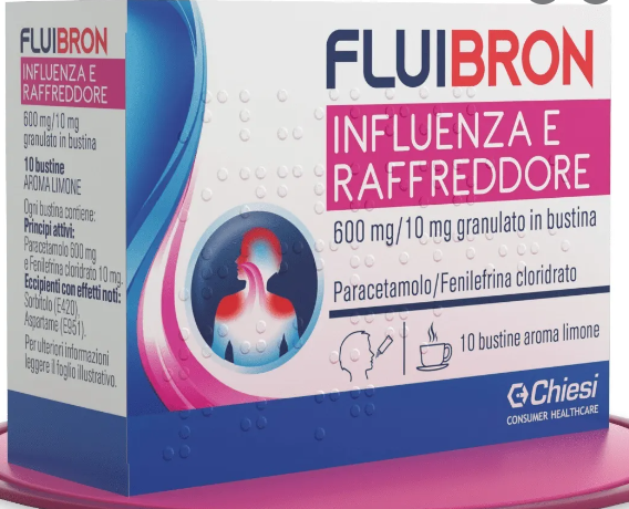 FLUIBRON INFLUENZA E RAFF*10BS - Farmastop
