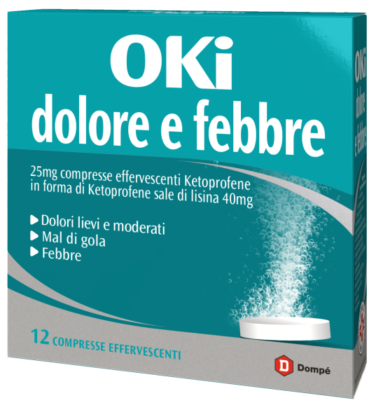 OKI DOLORE E FEBBRE*12CPR EFF - Farmastop