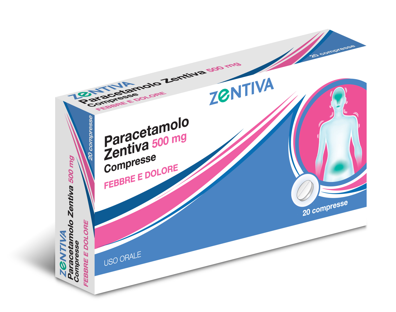 PARACETAMOLO ZEN*20CPR 500MG - Farmastop