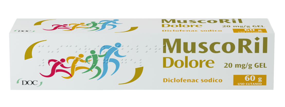 MUSCORIL DOLORE*GEL 60G 20MG/G - Farmastop