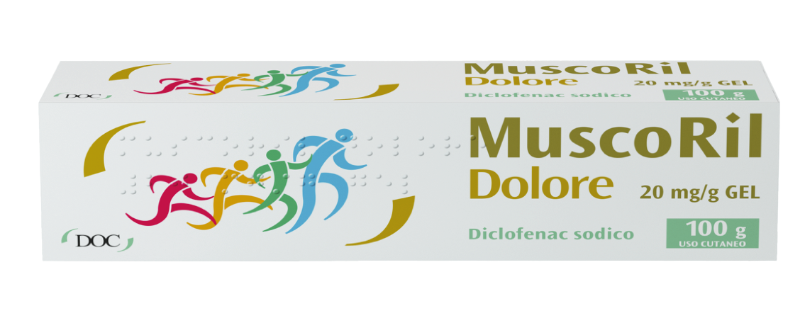 MUSCORIL DOLORE*GEL100G 20MG/G - Farmastop