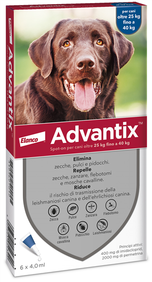 ADVANTIX SPOT ON*6PIP 25-40KG - Farmastop