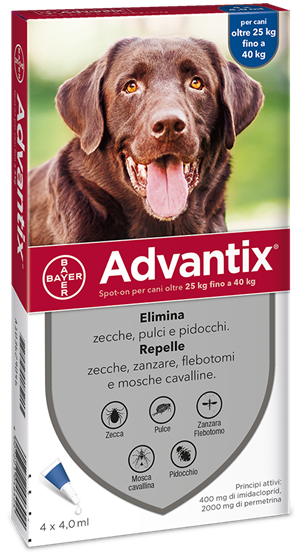 ADVANTIX SPOT ON*4PIP 25-40KG - Farmastop