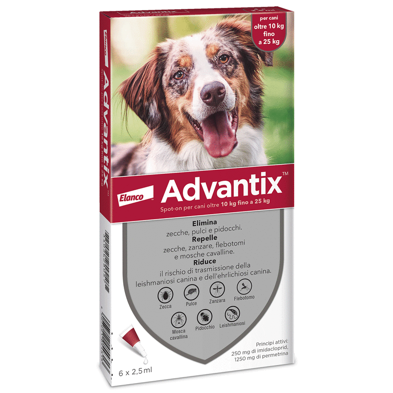 ADVANTIX SPOT ON*6PIP 10-25KG - Farmastop
