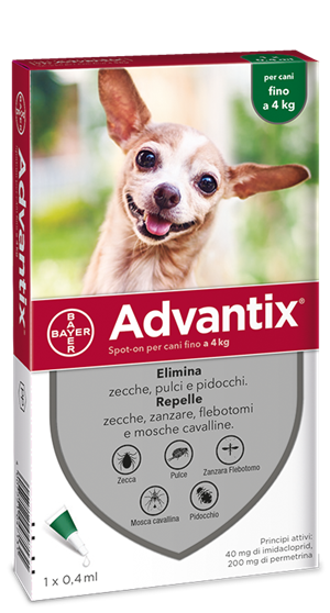 ADVANTIX SPOT ON*1PIP 0-4KG - Farmastop