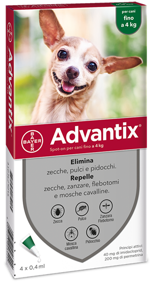 ADVANTIX SPOT ON*4PIP 0-4KG - Farmastop
