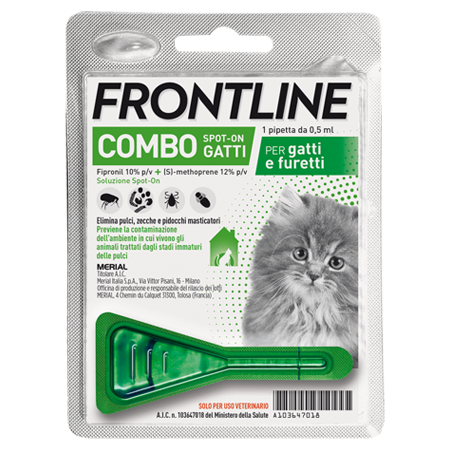 FRONTLINE COMBO*1PIP GATTI/FUR - Farmastop